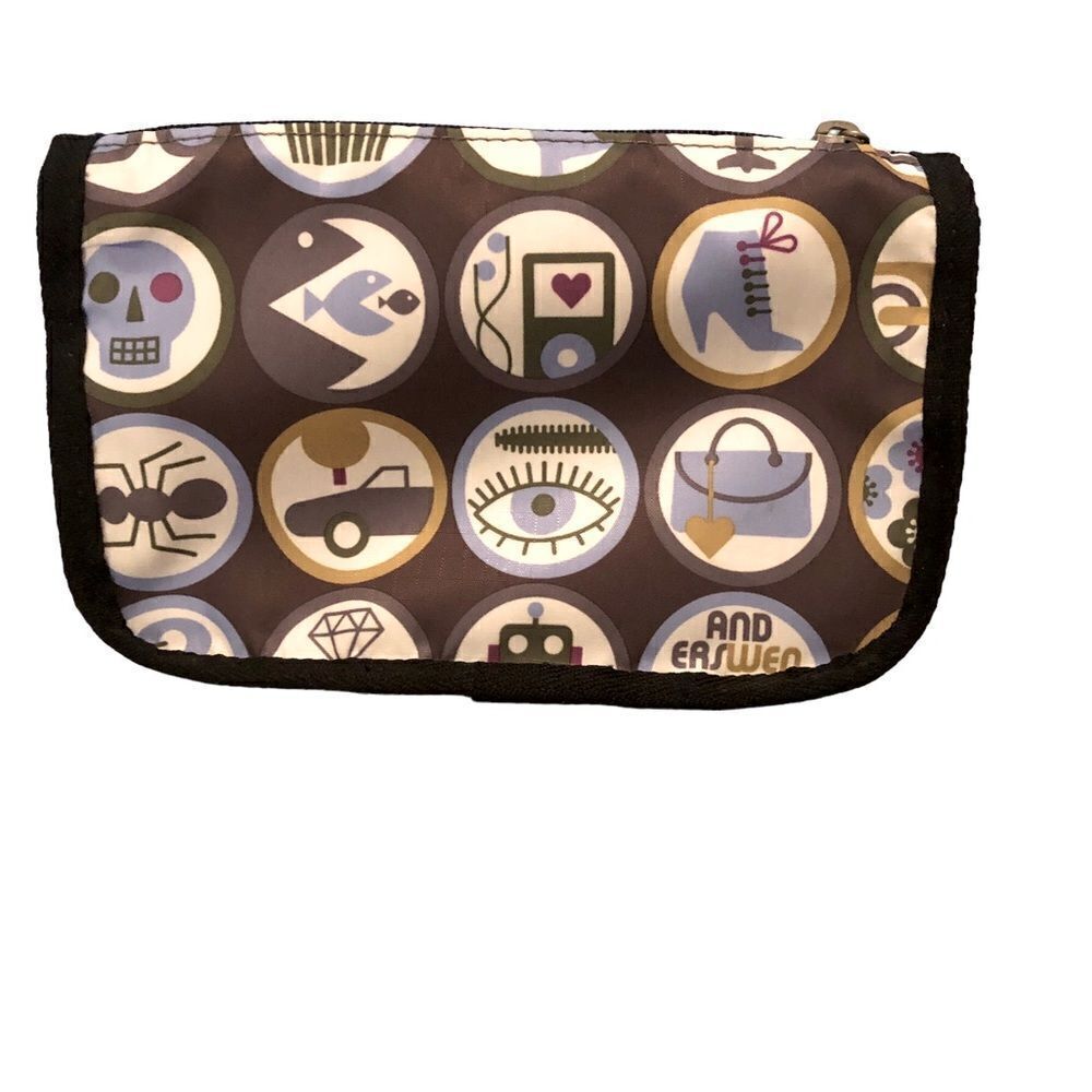 New! Anders Wenngren for LeSportsac Canvas Cosmetic Case lMakeup Bag - Picture 2 of 3